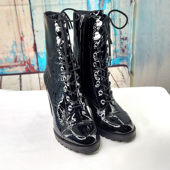 Paige Naomi Lace Up Bootie - Picture 1 of 7